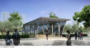 洛陽(yáng)文博體育公園國(guó)花園地下人行通道